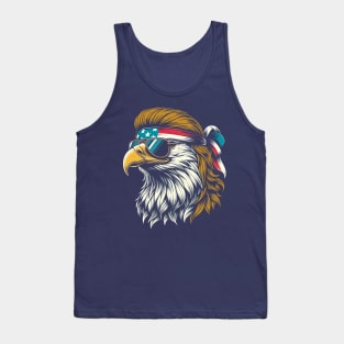 Epic Eagle Freedom Mullet Mens 4th of July Patriotic Fun Tank Top